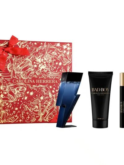 Carolina Herrera Bad Boy zestaw woda toaletowa spray 50ml + woda toaletowa spray 10ml + żel pod prysznic 100ml