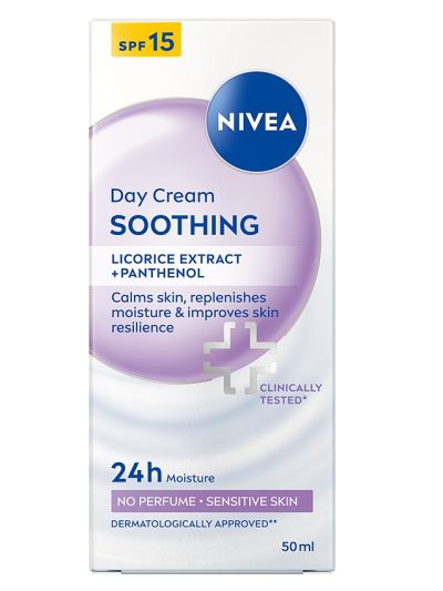 Nivea 24H Nawilżenia kojący krem do twarzy SPF15 50ml