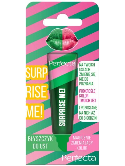 Perfecta Surprise Me! błyszczyk do ust magicznie zmieniający kolor Green 10g