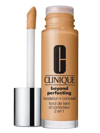 Clinique Beyond Perfecting Foundation + Concealer silnie kryjący podkład i korektor w jednym 10 Honey Wheat 30ml