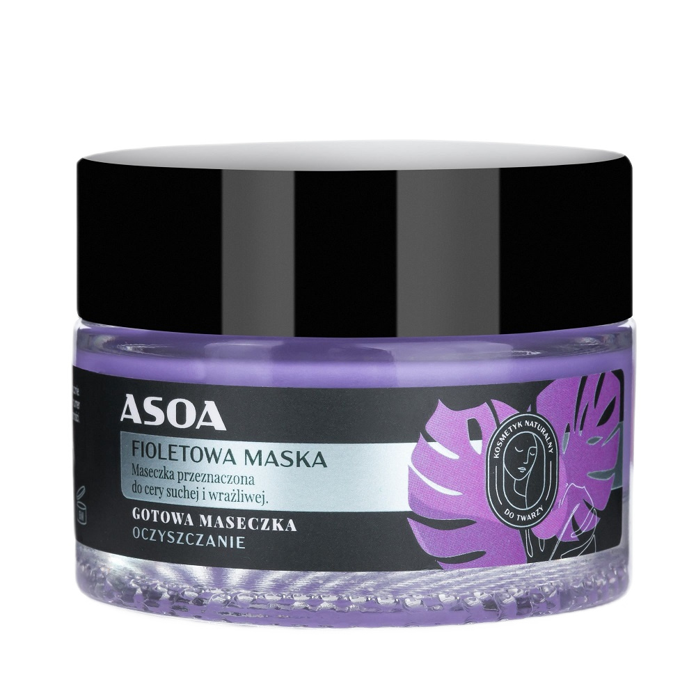 Asoa Asoa Gotowa maseczka do twarzy Fioletowa Glinka 50ml — Inhaltsstoffe und Bewertung