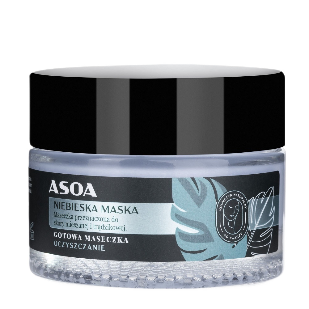 Asoa Asoa Gotowa maseczka do twarzy Niebieska Glinka 50ml — Inhaltsstoffe und Bewertung