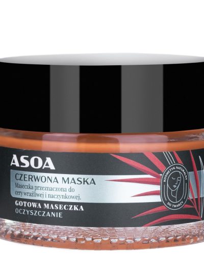 Asoa Gotowa maseczka do twarzy Czerwona Glinka 50ml