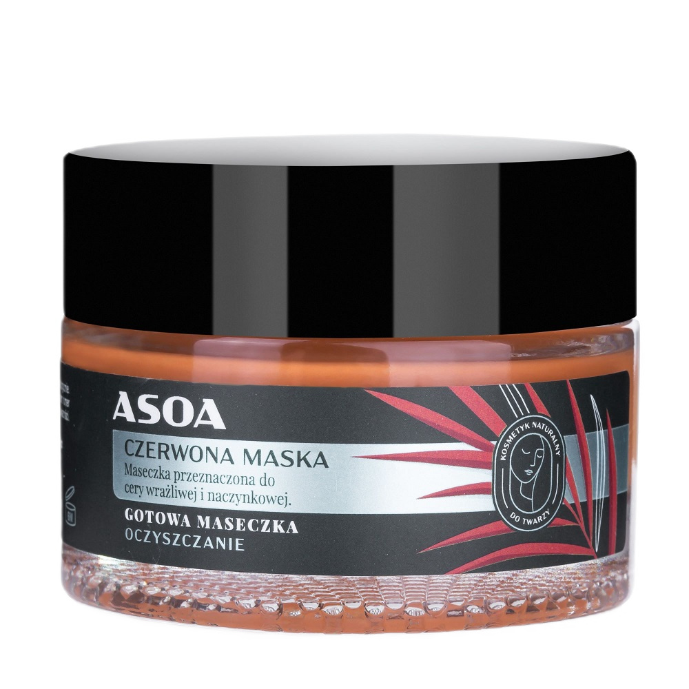 Asoa Asoa Gotowa maseczka do twarzy Czerwona Glinka 50ml — Inhaltsstoffe und Bewertung