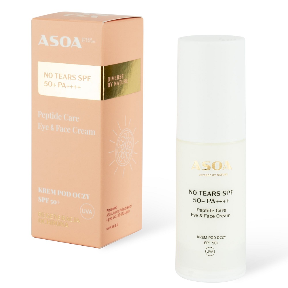 Asoa No Tears SPF50+ PA++++ Augencreme und für das Gesicht 30ml