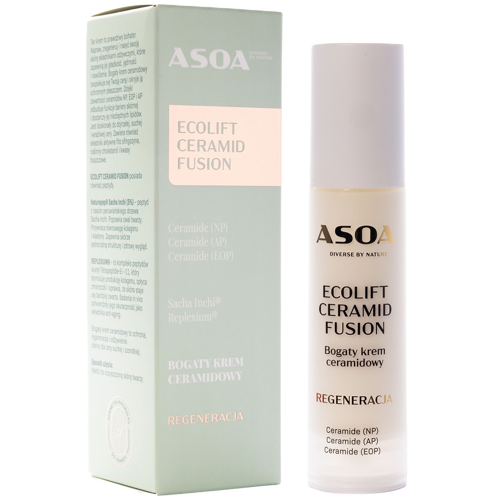 Asoa Asoa Ecolift Ceramid Fusion reichhaltig Creme Ceramid 50ml — Inhaltsstoffe und Bewertung