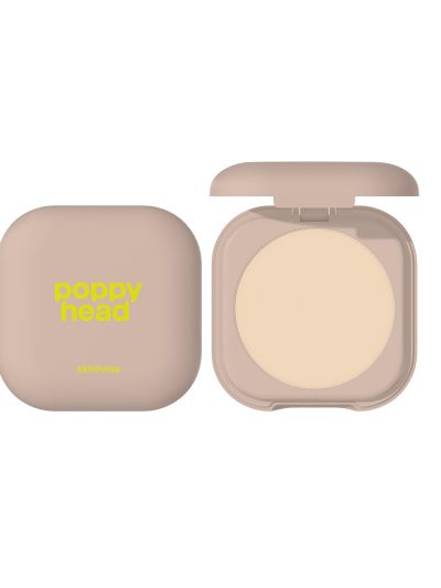 Poppy Head Skinivine prasowany puder utrwalający z efektem blur 01 Barely 6.5g