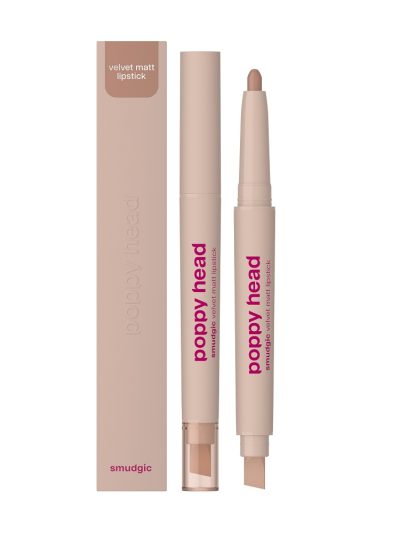 Poppy Head Smudgic matowa pomadka w kredce 02 Spellbound Nude 0.85g