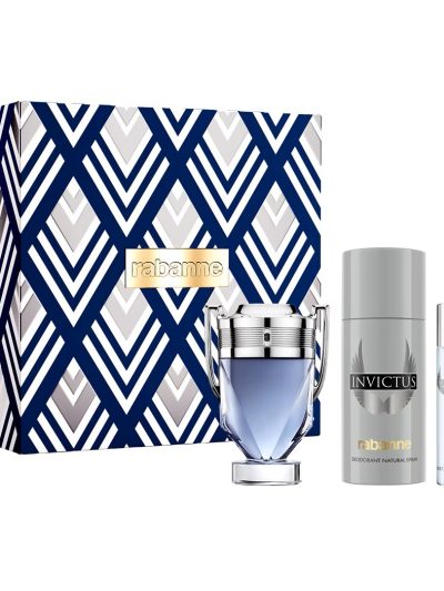 Paco Rabanne Invictus zestaw woda toaletowa spray 100ml + dezodorant spray 150ml + woda toaletowa spray 10ml
