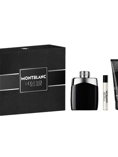 Mont Blanc Legend zestaw woda toaletowa spray 100ml + woda toaletowa spray 7.5ml + żel pod prysznic 100ml