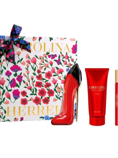 Carolina Herrera Very Good Girl zestaw woda perfumowana spray 80ml + woda perfumowana spray 10ml + balsam do ciała 100ml