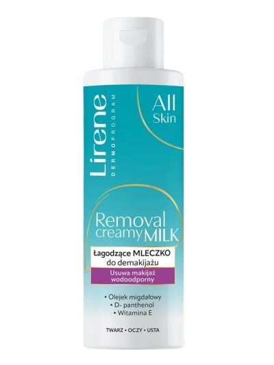 Lirene All Skin łagodzące mleczko do demakijażu 200ml