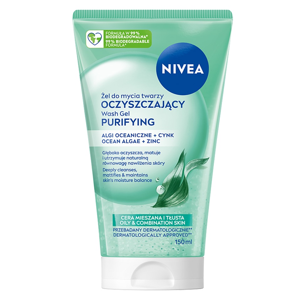 Nivea Nivea Visage oczyszczający żel do mycia twarzy cera mieszana i tłusta 150ml