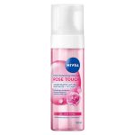 Nivea Rose Touch pianka oczyszczająca do twarzy z organiczną wodą różaną 150ml