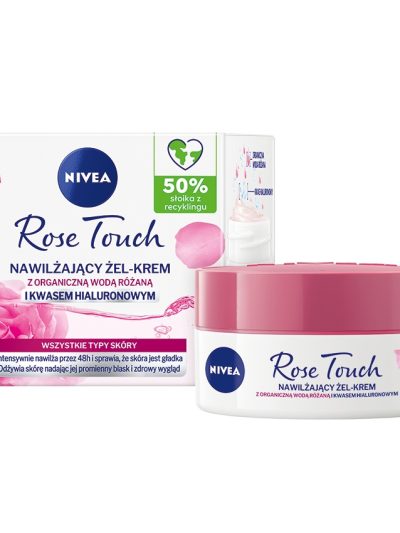 Nivea Rose Touch nawilżający żel-krem z organiczną wodą różaną 50ml