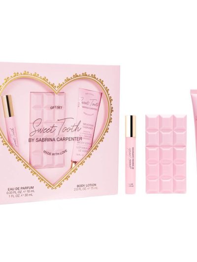 Sabrina Carpenter Sweet Tooth zestaw woda perfumowana spray 30ml + woda perfumowana spray 10ml + balsam do ciała 75ml