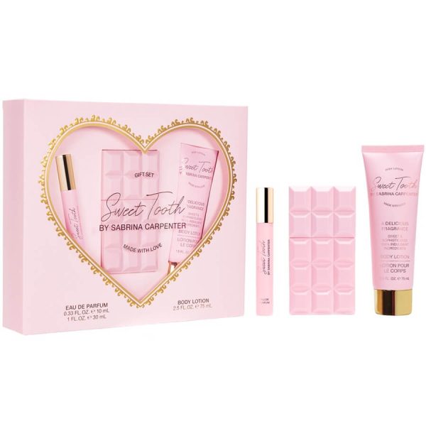 Sabrina Carpenter Sweet Tooth zestaw woda perfumowana spray 30ml + woda perfumowana spray 10ml + balsam do ciała 75ml