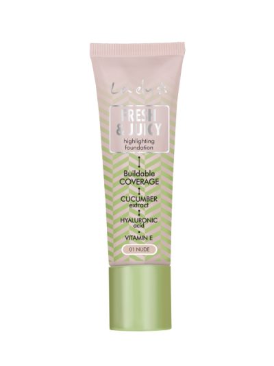 Lovely Fresh & Juicy Foundation rozświetlający podkład do twarzy 01 Nude 25g