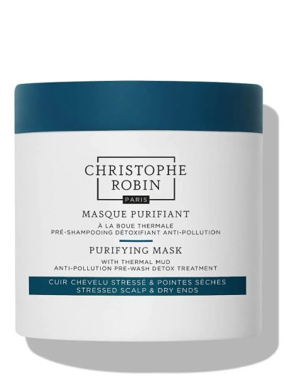 Christophe Robin Purifying Mask With Thermal Mud detoksykująca maska przed myciem włosów 250ml
