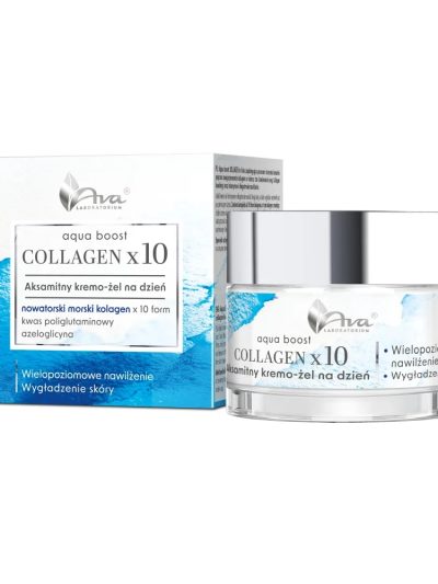 Ava Laboratorium Aqua Boost Collagen x10 aksamitny kremo-żel na dzień 50ml