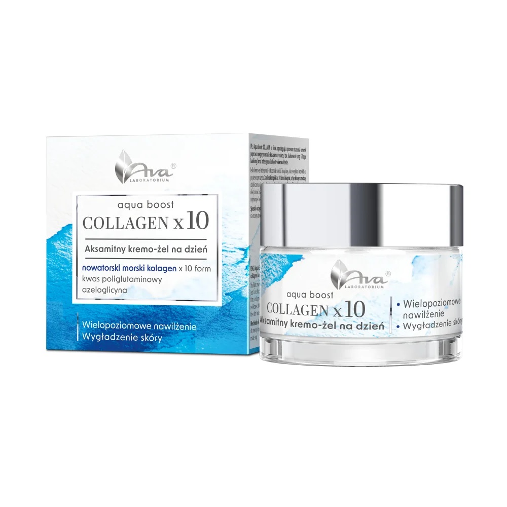 Ava Laboratorium Ava Laboratorium Aqua Boost Collagen x10 aksamitny kremo-żel na dzień 50ml — Składniki i ocena