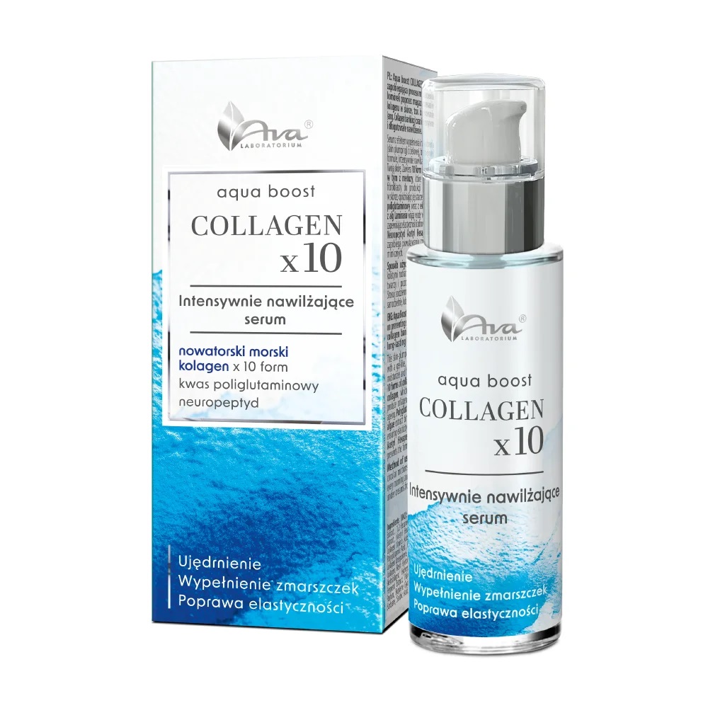Ava Laboratorium Ava Laboratorium Aqua Boost Collagen x10 intensywnie nawilżające serum 30ml — Składniki i ocena