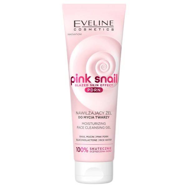 Eveline Cosmetics Pink Snail nawilżający żel do mycia twarzy 140ml