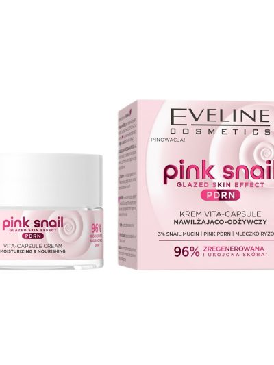Eveline Cosmetics Pink Snail krem nawilżająco–odżywczy 50ml