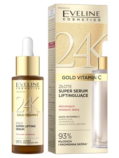 Eveline Cosmetics 24K Gold Vitamin C złote super serum liftingujące 30ml