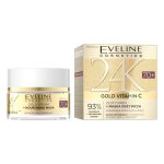 Eveline Cosmetics 24K Gold Vitamin C złoty krem + maska odżywcza 70+ 50ml