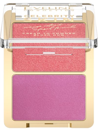 Eveline Cosmetics Celebrity Skin duet kremowych róży do policzków 02 Sunset Flush 8g