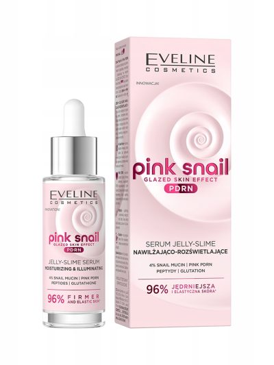 Eveline Cosmetics Pink Snail nawilżająco-rozświetlające serum 30ml