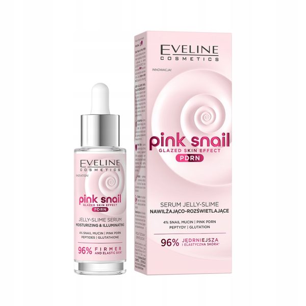 Eveline Cosmetics Pink Snail nawilżająco-rozświetlające serum 30ml