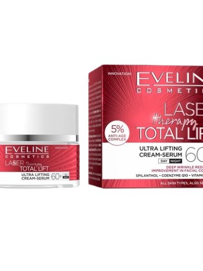 Eveline Cosmetics Laser Therapy Total Lift krem-serum ultra liftingujący 60+ 50ml
