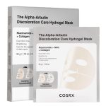 COSRX The Alpha-Arbutin Discoloration Care Hydrogel Mask hydrożelowa maseczka w płachcie na przebarwienia 3szt.