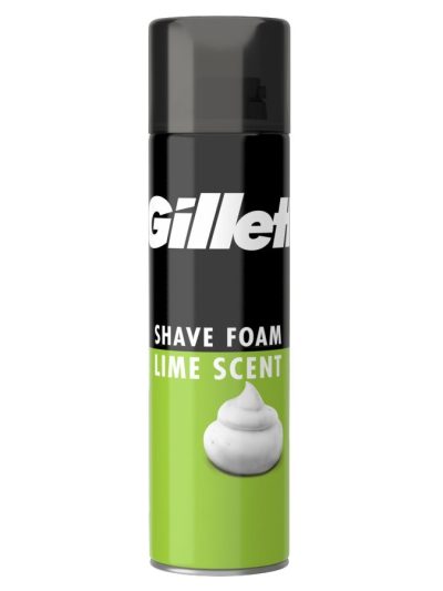 Gillette Shave Foam pianka do golenia dla mężczyzn Lime Scent 200ml