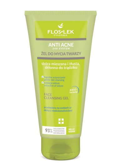 Floslek Anti Acne 24h System żel do mycia twarzy 200ml
