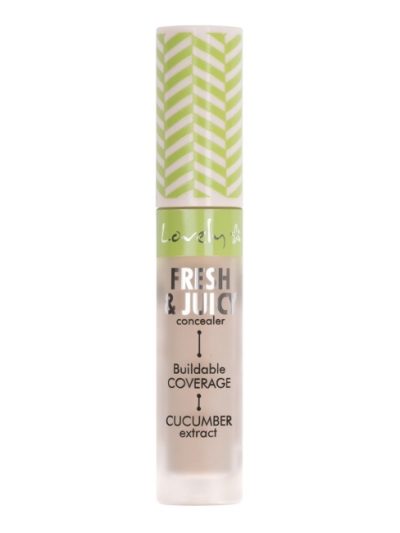 Lovely Fresh & Juicy Concealer rozświetlający korektor do twarzy z ekstraktem z ogórka 3 4.8g