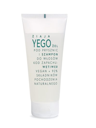 Ziaja Yego żel pod prysznic i szampon do włosów Wetiwer 200ml