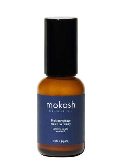 Mokosh Multikorygujące serum do twarzy Róża z jagodą 30ml