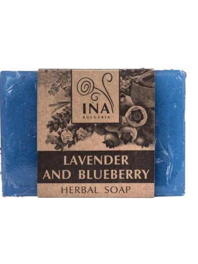 INA ESSENTIALS Naturalne mydło ziołowe z lawendą i jagodą 105g