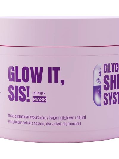 Trust My Sister Glow It maska emolientowo-wygładzająca z kwasem glikolowym i olejami 180ml