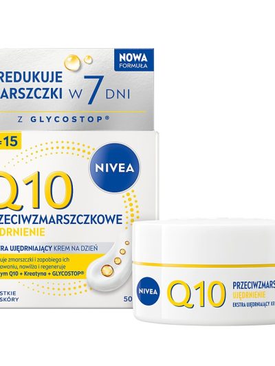 Nivea Q10 Przeciwzmarszczkowe Ujędrnienie krem na dzień SPF15 50ml
