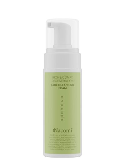 Nacomi Rich & Comfy Regeneration oczyszczająca pianka do twarzy Avocado 150ml