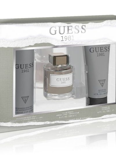 Guess 1981 for Men zestaw woda toaletowa spray 100ml + żel pod prysznic 200ml + dezodorant spray 226ml