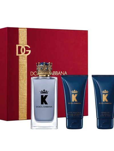 Dolce & Gabbana K by Dolce & Gabbana zestaw woda toaletowa spray 100ml + żel pod prysznic 50ml + balsam po goleniu 50ml