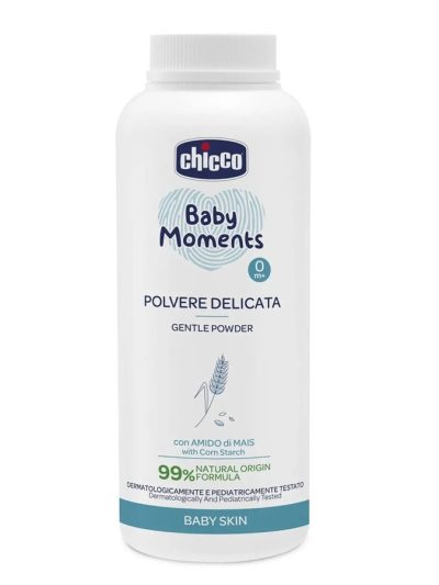 Chicco Baby Moments delikatny puder dla dzieci 0m+ 130g