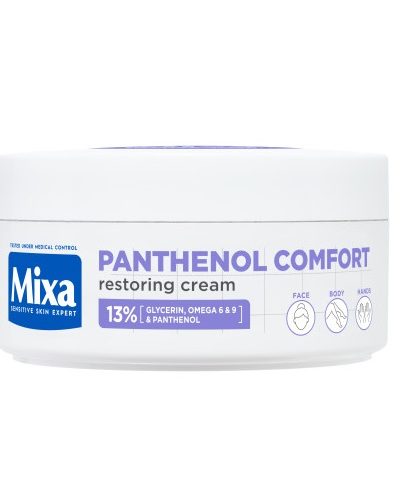 MIXA Panthenol Comfort kojący krem ochronny do twarzy dłoni i ciała 150ml