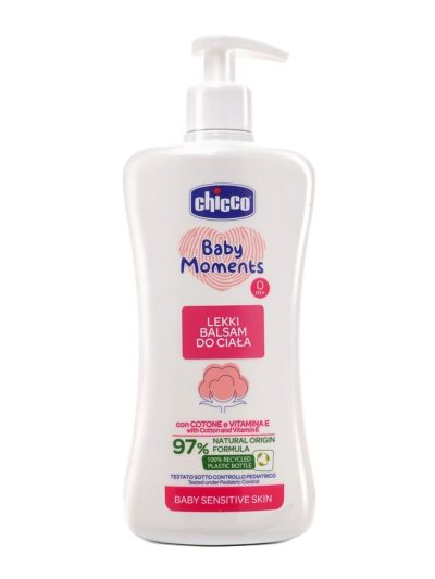 Chicco Baby Moments lekki balsam do ciała 0m+ 500ml