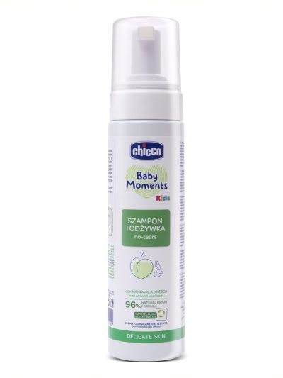 Chicco Baby Moments Kids szampon i odżywka dla skóry delikatnej 0m+ 150ml